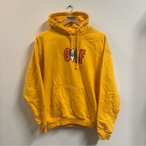 Golf Wang Tyler the Creator Yellow Pullover Hoodie Eyeball Eye Medium